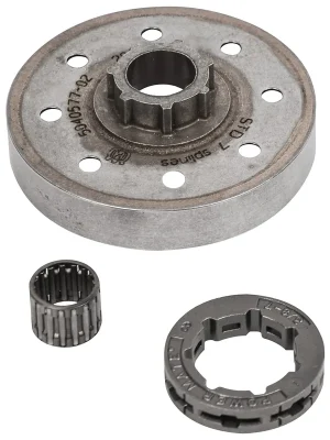 Abverkauf Husqvarna Ringkettenrad komplett mit Nadellager 3/8", 7 Zähne, Nabengröße Standard