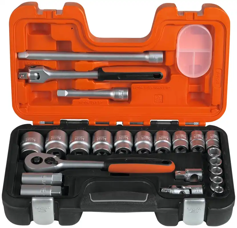 Sonderaktion Bahco Steckschlüsselsatz zöllig 1/2" – 23 Teile
