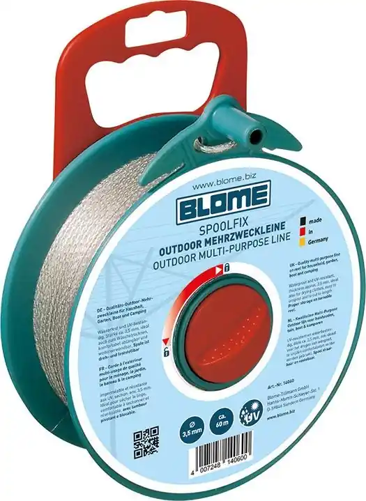Blome Wäscheleine Spoolfix 60 m lang Neu