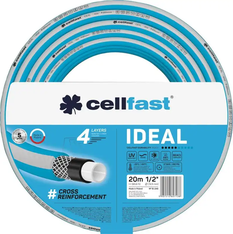 CELLFAST Gartenschlauch IDEAL 1/2" 20 m 4-lagig Jetzt Bestellen