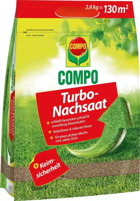 COMPO Turbo-Nachsaat 2,6 kg Beutel Neu Im Sortiment