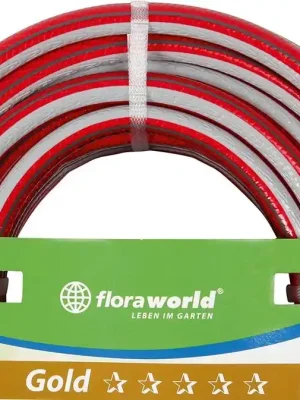 Abverkauf floraworld Profi-Wasserschl. 3/4"50mNTS rot