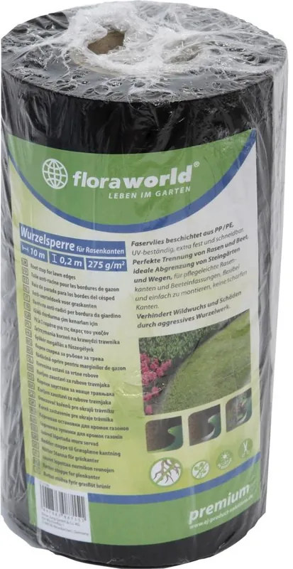floraworld Wurzelsperre 0,2x10 m f. Rasenkanten Aktuell