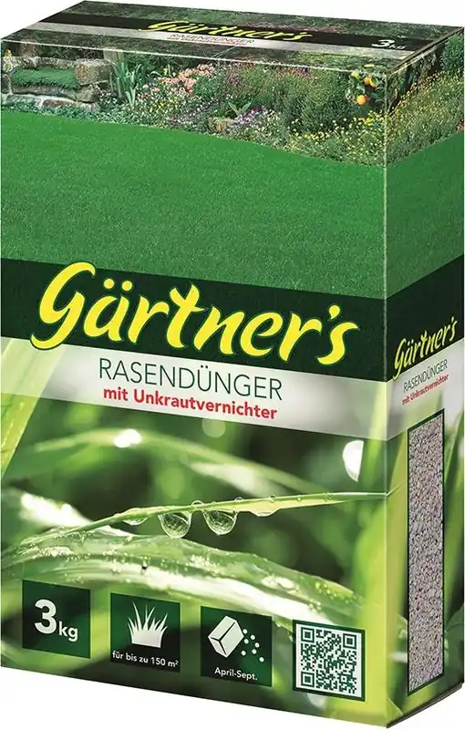 Bestseller Gärtner‘s Rasendünger +Unkrautvern.3 kg