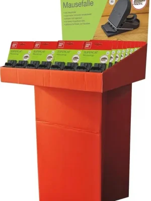 Geprüft SWISSINNO Mausefalle SuperCat 2er Set inkl. Köder Display, Inhalt 40 Stück