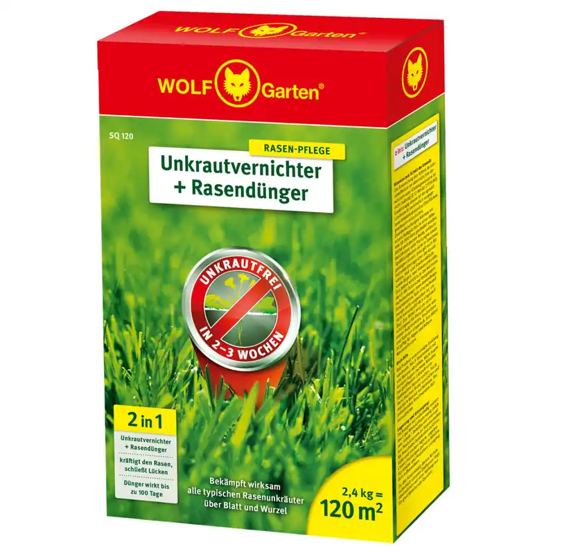 Preiswert WOLF-Garten 2-in-1 Unkrautvernichter + Rasendünger SQ 120