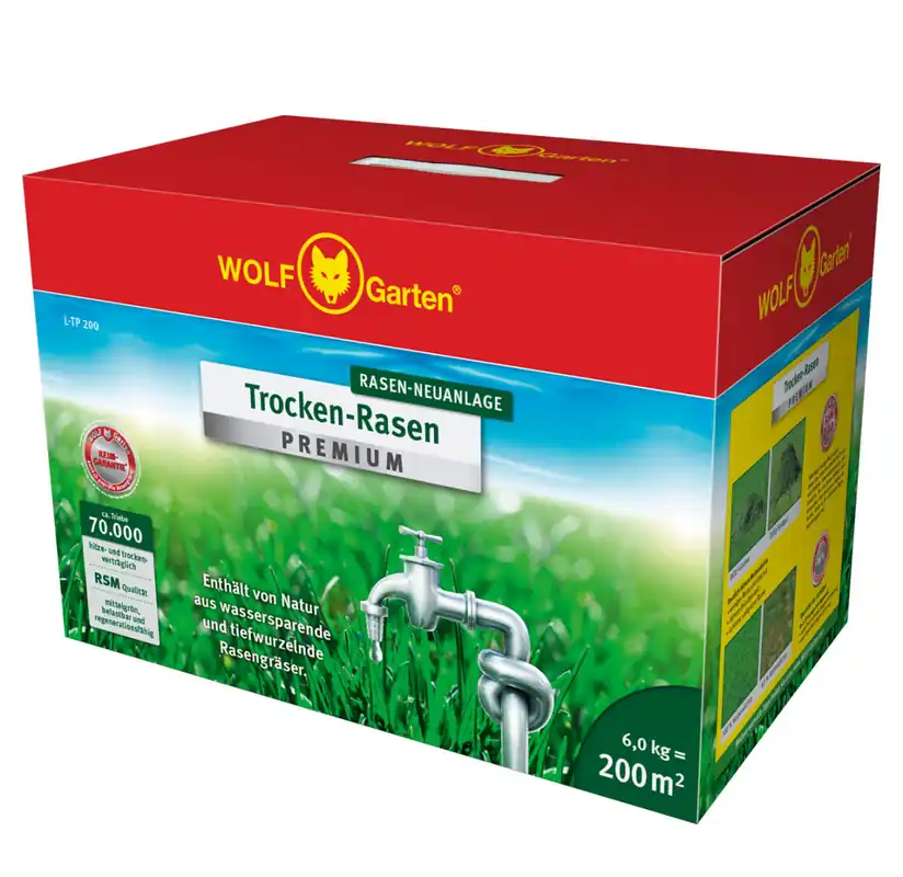 Letzte Chance WOLF-Garten Trockenrasen Premium L-TP 200