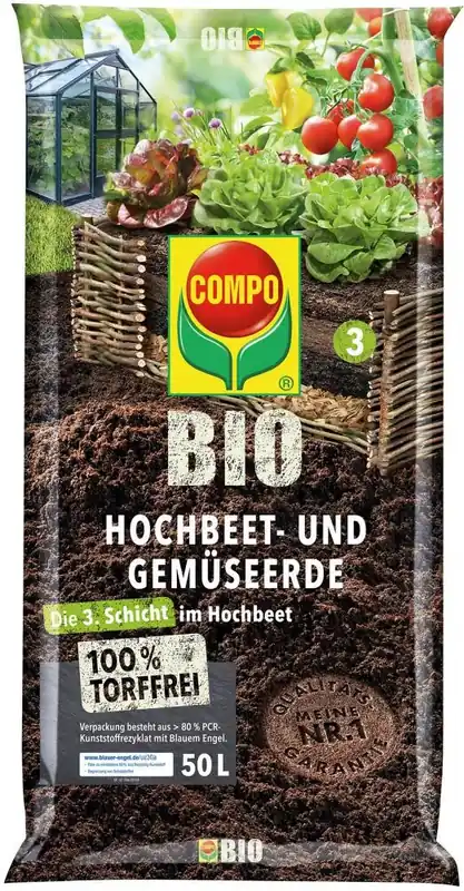 Must-Have Hochbeet- und Gemüseerde BIO torffrei 50l