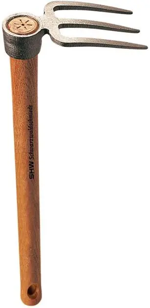 Rex Häckchen m. 3 Zinken mit Stiel 40 cm lang Top-Seller
