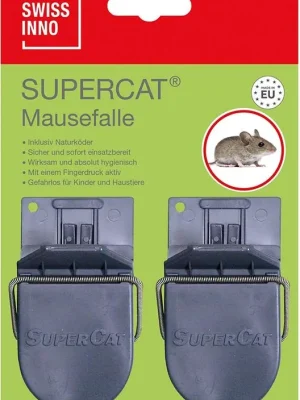 Saisonangebot SWISSINNO Mausefalle Supercat 2er inkl. Köder