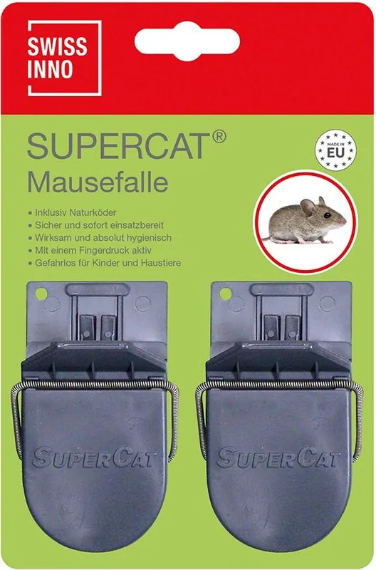 Saisonangebot SWISSINNO Mausefalle Supercat 2er inkl. Köder