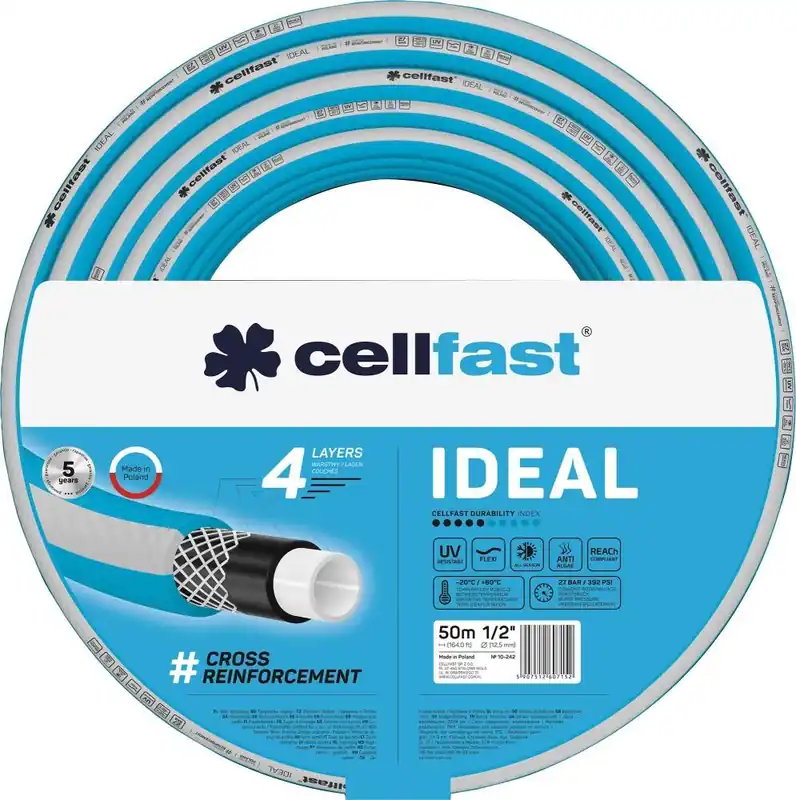 CELLFAST Gartenschlauch IDEAL 1/2" 50 m 4-lagig Günstig