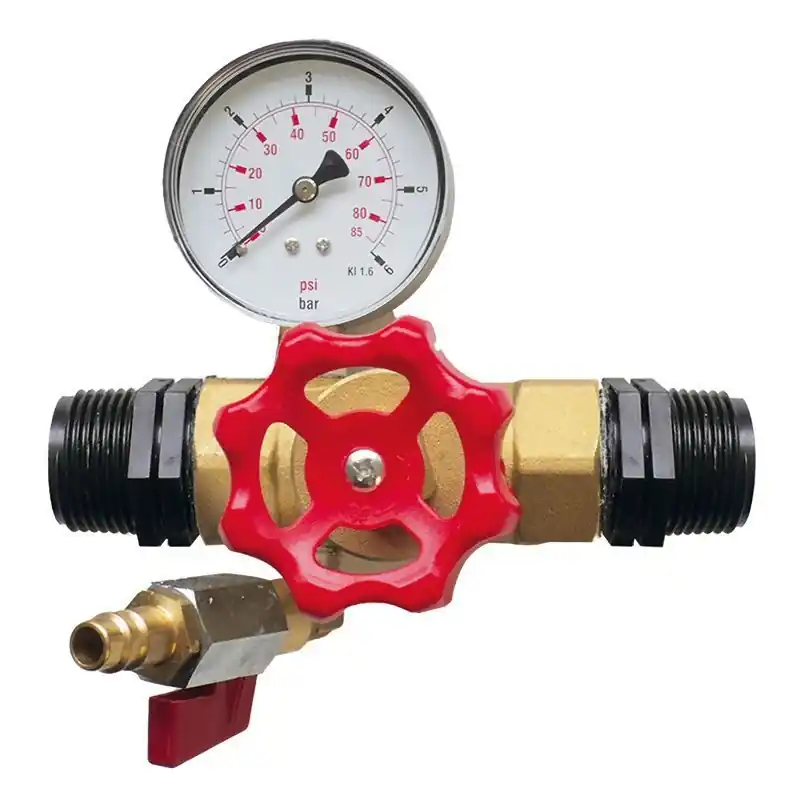 Preisreduziert Winterentleerung KS, Manometer + Geradsitzventil