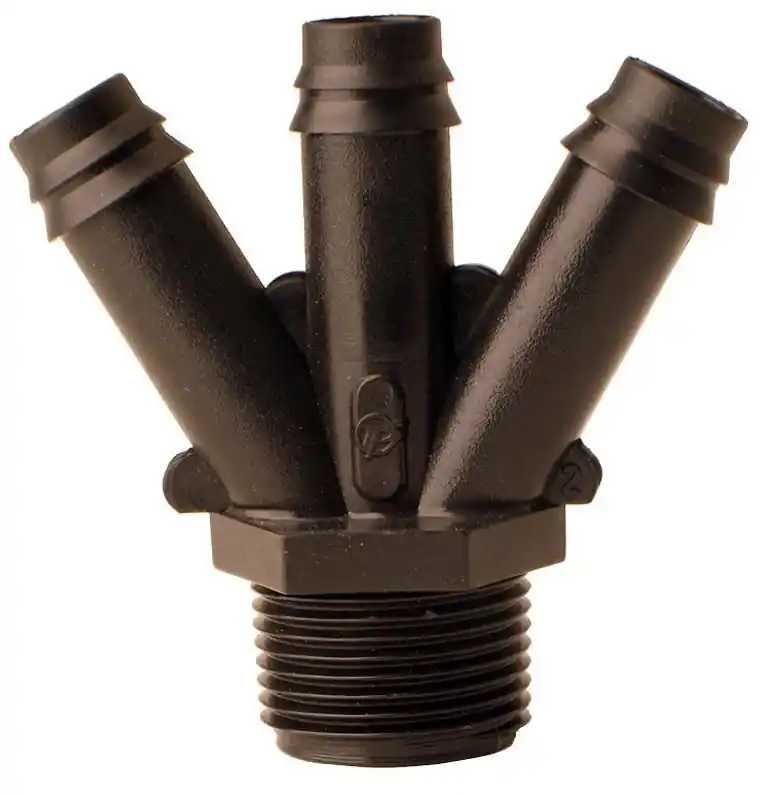 Wochenendangebot Steckfitting PP Tri-Stück, 3/4" Außengewinde mit 3x 16 mm