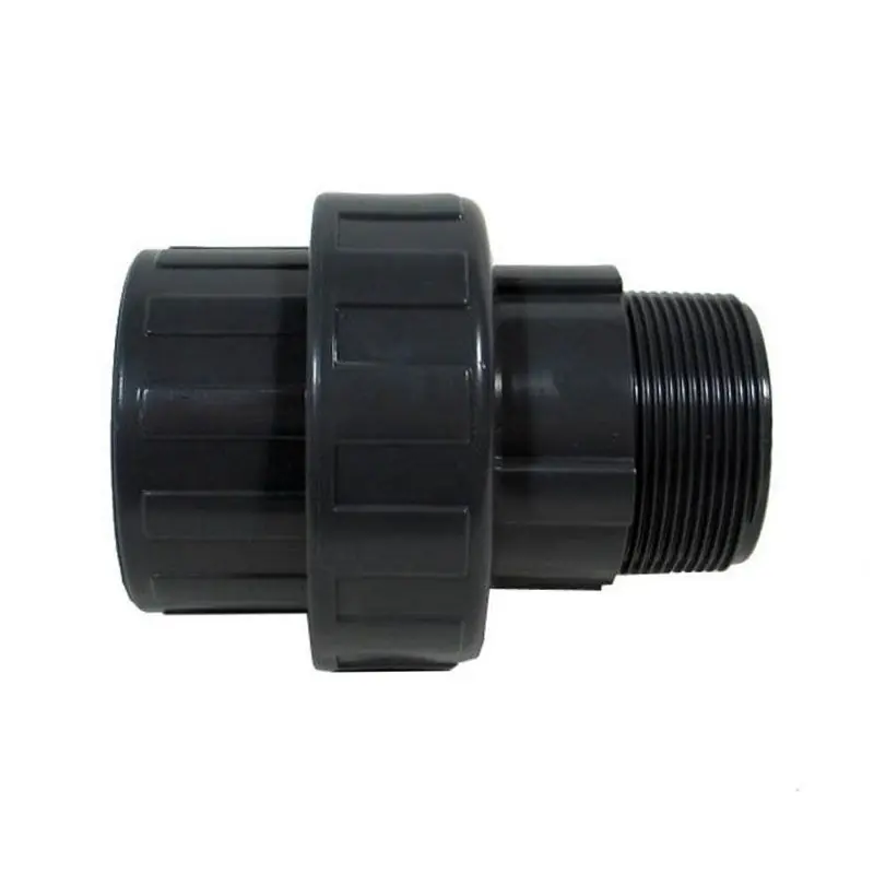 Billig Klebefitting PVC, Verschraubung, Außengewinde x Klebemuffe mit Überwurf
