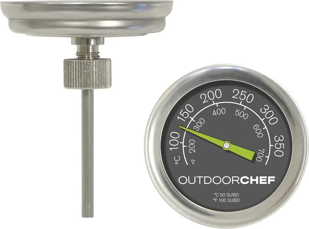Must-Have Outdoorchef Thermometer für Kugelgrills, Deckelthermometer mit Ø 5,2 cm, Hitzekontrolle im Inneren