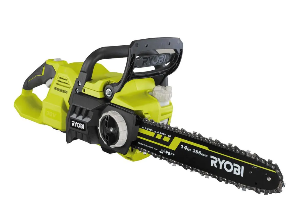 Aktuell Ryobi Brushless Akku-Kettensäge 36 V Max Power, ohne Akku, Schwertlänge 35 cm, RY36CSX35A-0