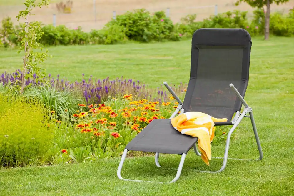 Aktuell YOURSOL Wellnessliege XXL 205 x 55 cm, Stahlgestell, Textil, komfortable Gartenliege, Sonnenliege