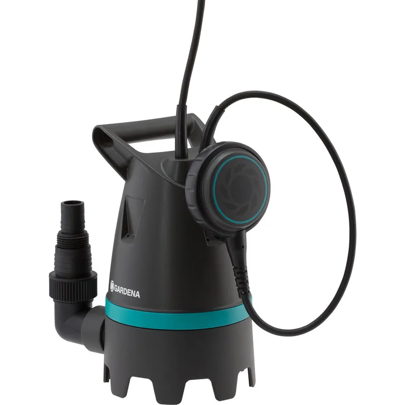 Ausverkauf GARDENA Schmutzwasser-Tauchpumpe 10500 BASIC, 400W, max Fördermenge 10500 l h, max Förderhöhe 5m, Edelstahlwelle, IPX8