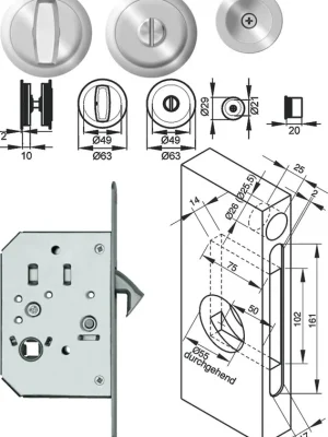 KARCHER Design Schiebetürrosetten - Set EPD 71 Neuheit