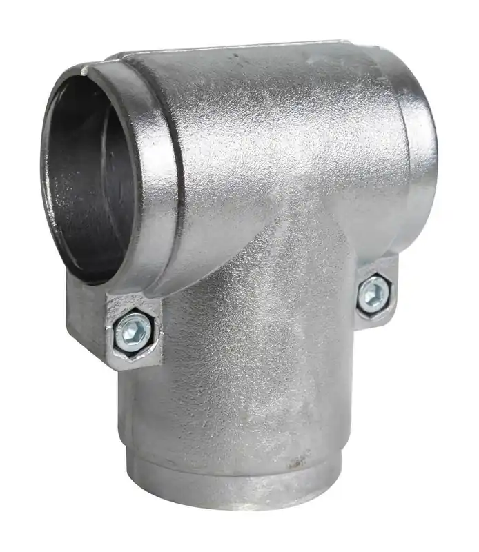 Billig Alberts T-Stück, Barrierenrohre, zweiteilig, Aluminium, Ø 48 mm, für Wäschetrockengerüste