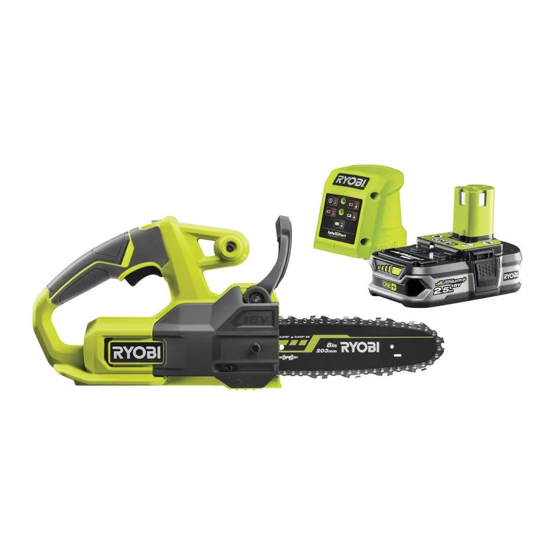 Nur Heute Ryobi Akku-Kettensäge ONE+ 18 V, inkl. 1 x 2,5 Ah Akku, Compact, Schwertlänge 20 cm, RY18CS20A-125