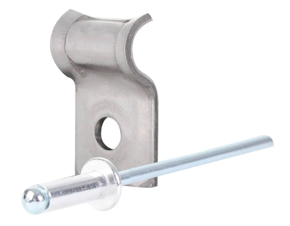 Preiswert Alberts Spanndrahthalter mit Nietstift für Maschendrahtzäune, aus Edelstahl, Ø 6 mm