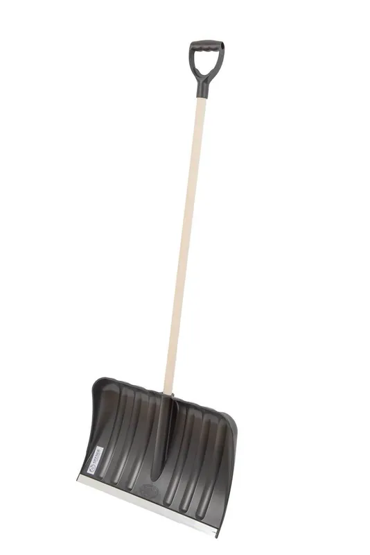 Günstig Offner Kunststoff-Schieber KSCH10, 54 cm, Robuster Holzstiel, Aluminium-Kante, 6 Verstärkungsrippen
