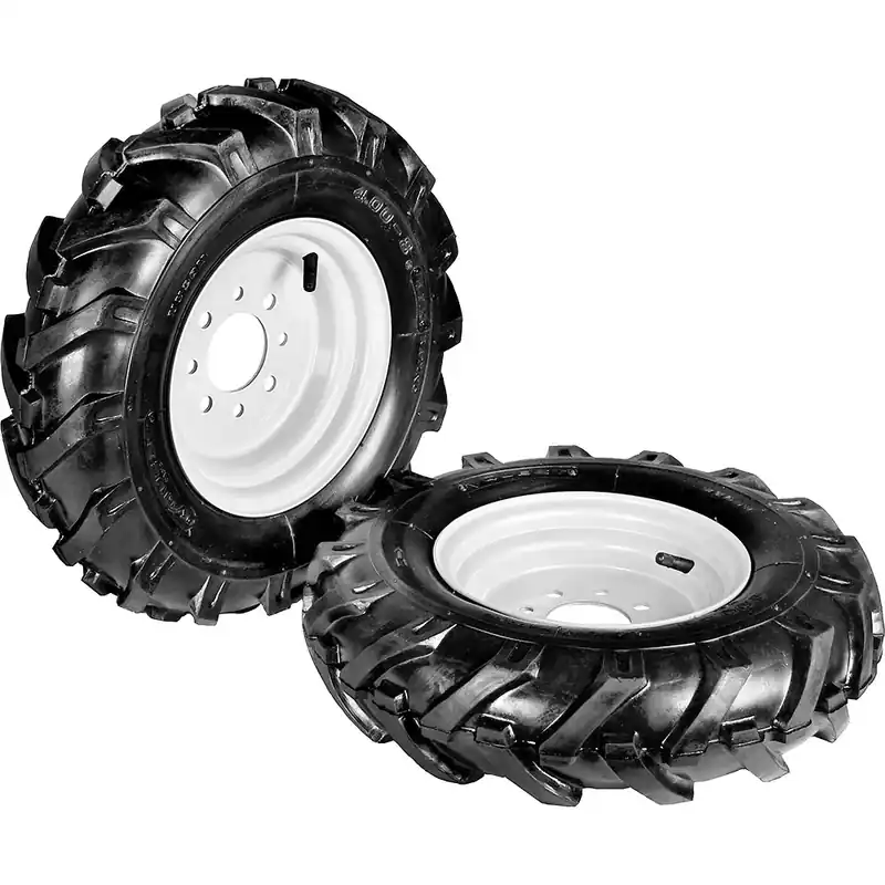 Grillo „Tractor“ Räder ohne Verstellfelgen mit 2 Positionen 4.00-8 (Paar) für G 107d - G 55 - G 84 - G 85d - GF 2 - GF 3 - GF 3DF Top-Angebot