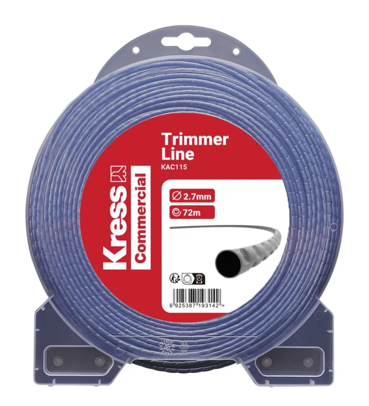 Bestpreis Kress KAC115 Trimmerfaden 72m Länge, 2,7mm Gewellt