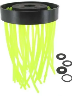 Unkrautbürste Kunststoff mit 32 Nylonfäden 120mm Geprüft