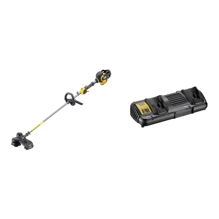 Set DEWALT Flexvolt Akku-Motorsense und Trimmer, 54V, Basisversion DCM571N-XJ + Doppelladegerät für 10,8 bis 54 V DCB132-QW Sofort Bestellen