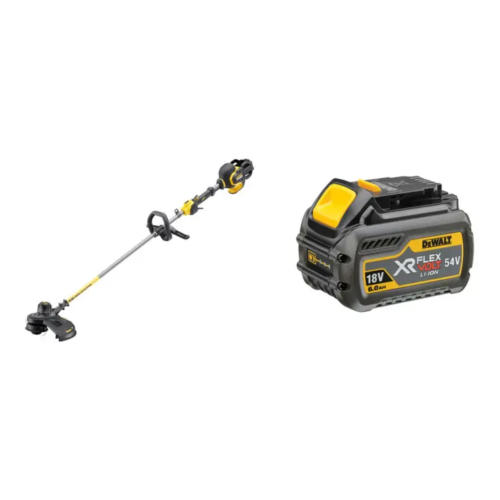 Set DEWALT Flexvolt Akku-Motorsense und Trimmer, 54V, Basisversion DCM571N-XJ + Ersatz-Akku 54V /108 Wh DCB546-XJ Direkt Vom Hersteller