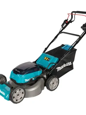 Aktuell Makita Akku-Rasenmäher 2x18V / 5,0 Ah, 4 Akkus + Ladegerät