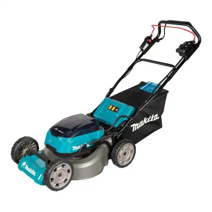 Aktuell Makita Akku-Rasenmäher 2x18V / 5,0 Ah, 4 Akkus + Ladegerät