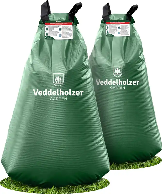 Zertifiziert Veddelholzer 2 x 75 l Baumbewässerungssack mit Reißverschluss kombinierbar. Diebstahlschutz und Schutzetikett. Robust und Wetterbeständig