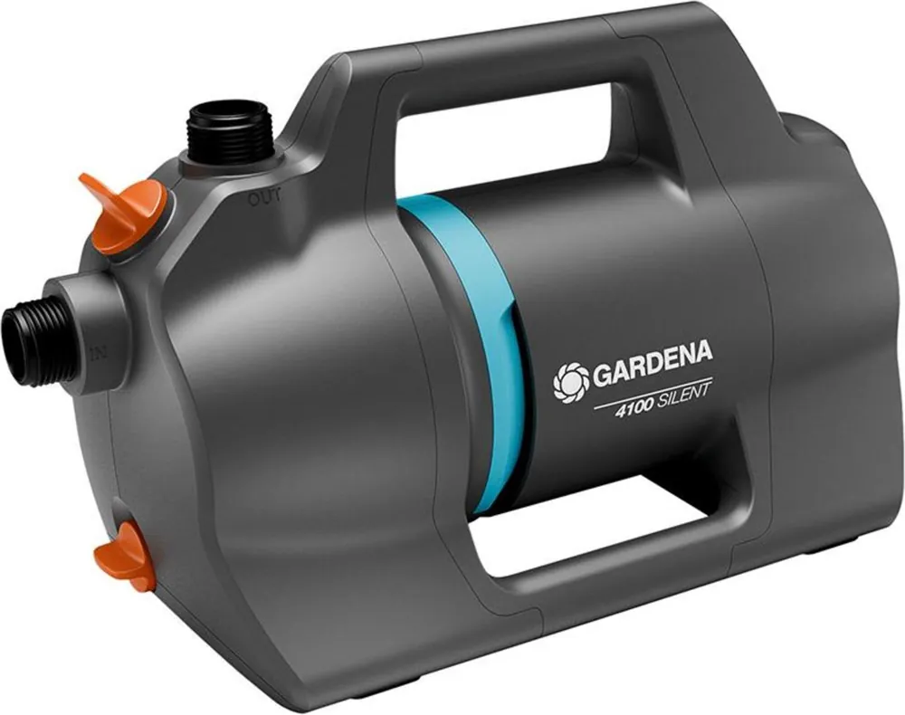 Gardena 4100 Silent, 550 W, AC, 3,6 bar, 4100 l/h, IPX4, Grün, Grau, Orange Geprüft