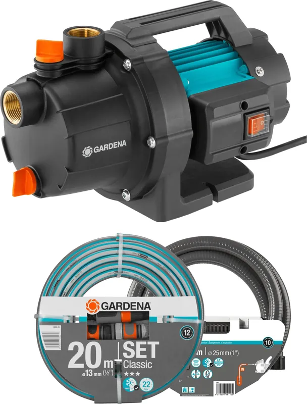 Gardena 9011-47, 600 W, AC, 3,5 bar, 3000 l/h, Schwarz, Grün Heißes Angebot