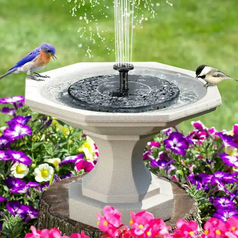 Preiswert Solar Springbrunnen, 1.4W Solar Teichpumpe mit 4 Effekte Maximum 70cm Höhe Solar Wasserpumpe Solar schwimmender Fontäne Pumpe für Gartenteich Oder Fisch-Behälter Springbrunnen Vogel-Bad