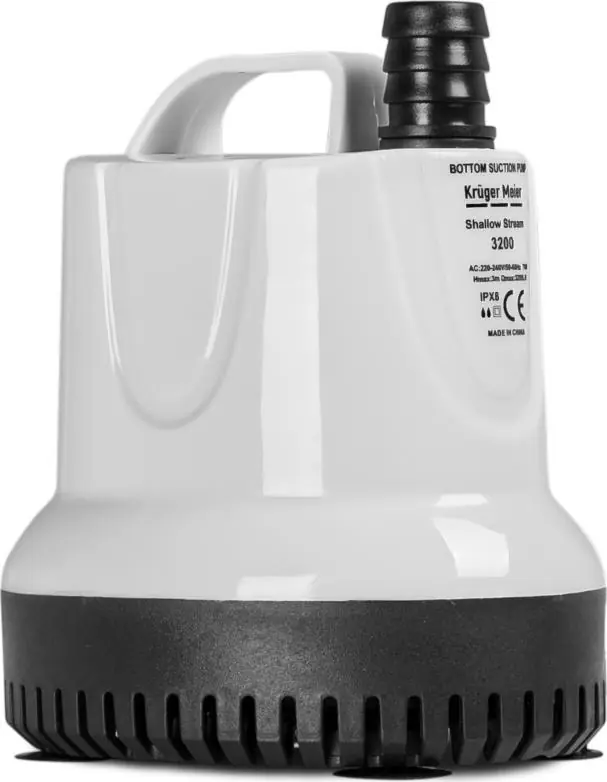 Krüger Meier ClearGenix 600 - Tauchpumpe mit niedrigem Wasserstand 600l/h Preiswert