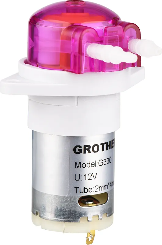 GROTHEN Peristaltikpumpe Dosierpumpe Minipumpe Fluessigkeit Selbstansaugende Wasserpumpe Silikonschlauch fuer Aquarium Labor Chemische Analyse 12V 3mm ID x 5mm OD Neu Im Sortiment