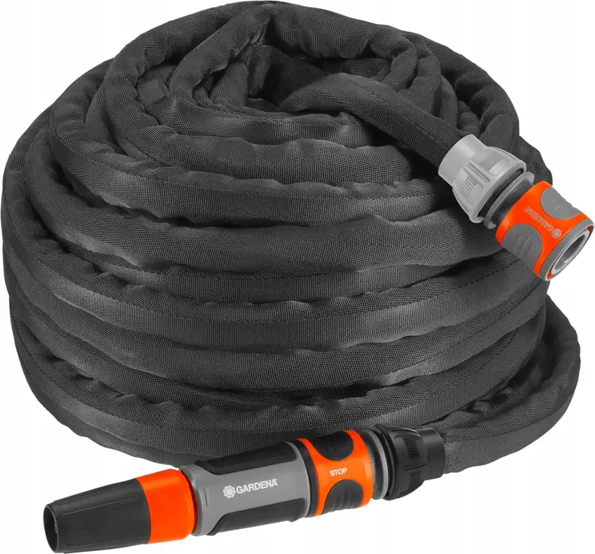 Gardena Textile Hose Liano™ 20 m Set, 20 m, Über Boden, Schwarz, 35 bar, 1,3 cm Ausverkauf