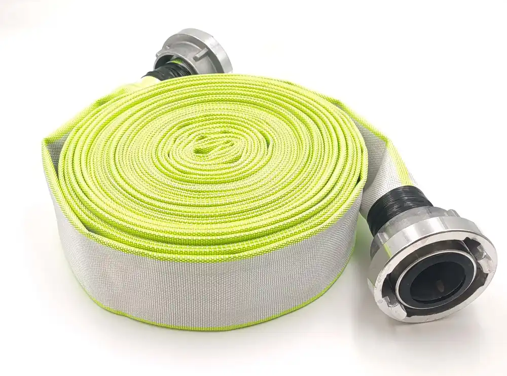 2 Zoll C-52 - 20 m Industrieschlauch Feuerwehrschlauch Bauschlauch Flachschlauch Schlauch mit Storz-Kupplung eingebunden Sofort Bestellen