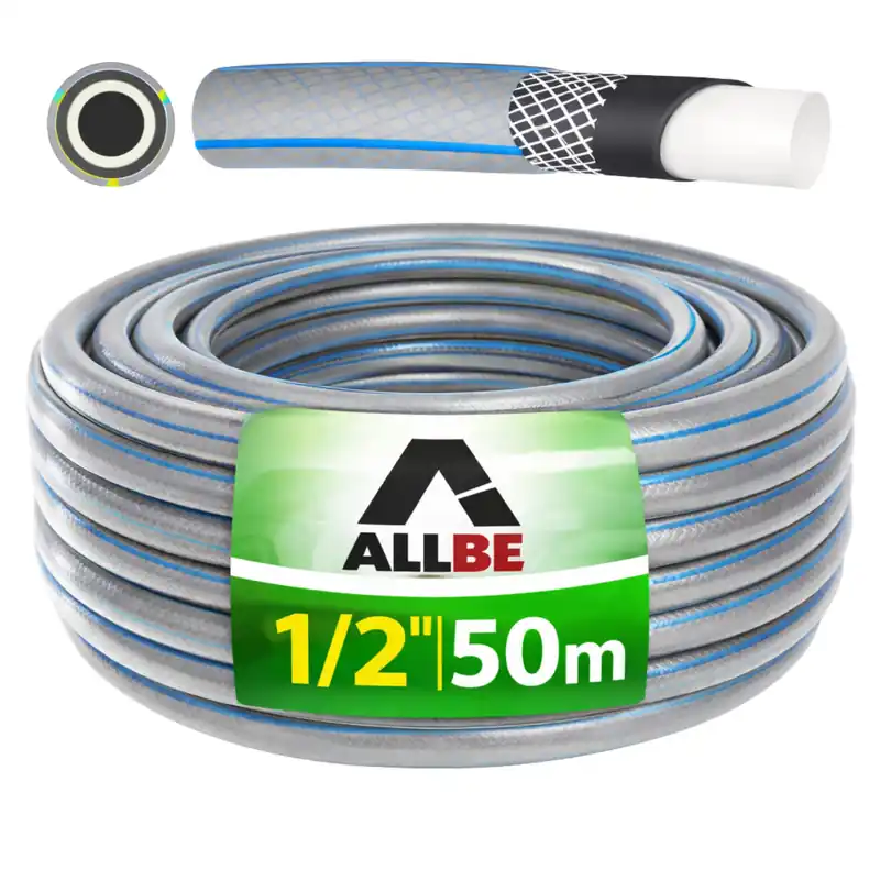 Solange Der Vorrat Reicht Gartenschlauch 4 lagig 1/2" Zoll 50m Schlauch Wasserschlauch