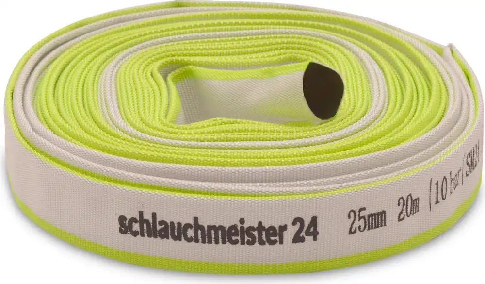 Ø 1 Zoll - 25 mm, 20 Meter Industrieschlauch Bauschlauch Flachschlauch Echt