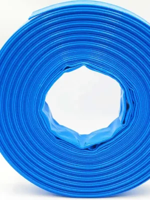 1 1/4 Zoll 32 mm - 30 Meter - PVC Flachschlauch - Bauschlauch - Industrieschlauch - blau Finale Aktion