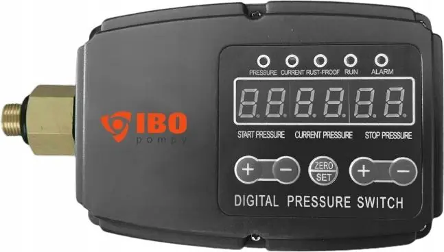 IBO, Elektronischer Druckschalter IBOPRESS 1/4 - Schwarz - Schutz vor Trockenlauf - Präzise Steuerung Nur Heute