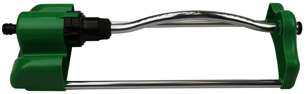 Jardinion Sprinkler Rasensprenger 41 x 14 x 8.5cm Beregnung Schwenkregner Bewässerungssystem Grün, Gartensprenger, Rasensprinkler, Sprinkleranlage, Gartenbewässerung, Flächenbewässerung Echt
