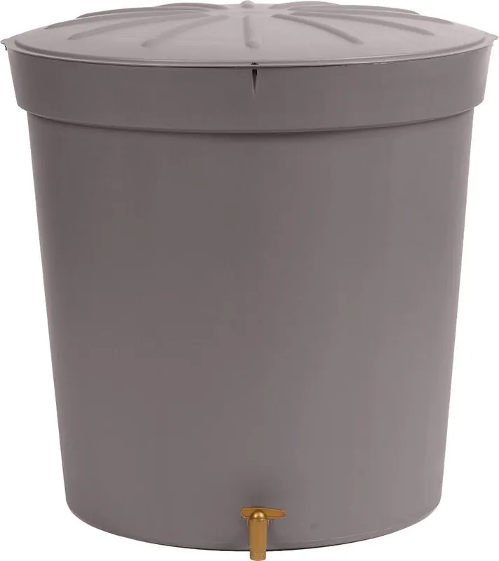 Preis Gesenkt Otto Graf Regentonne Lanzarote 300 Liter rund, Deckel und Hahn graphit