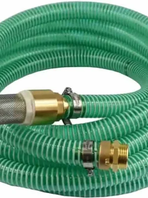 1"/25mm Saug- + Druckschlauch mit Saugkorb, Rückschlagventil + 1" AG Doppelnippel 4m Top-Preis